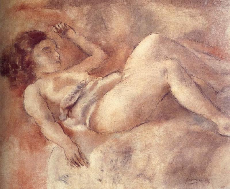 Jules Pascin Nude of sleep like a log Spain oil painting art